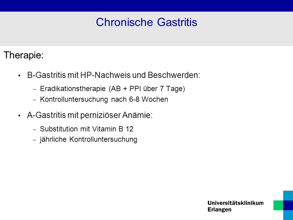 Chronische Gastritis Mäßige Ernährung